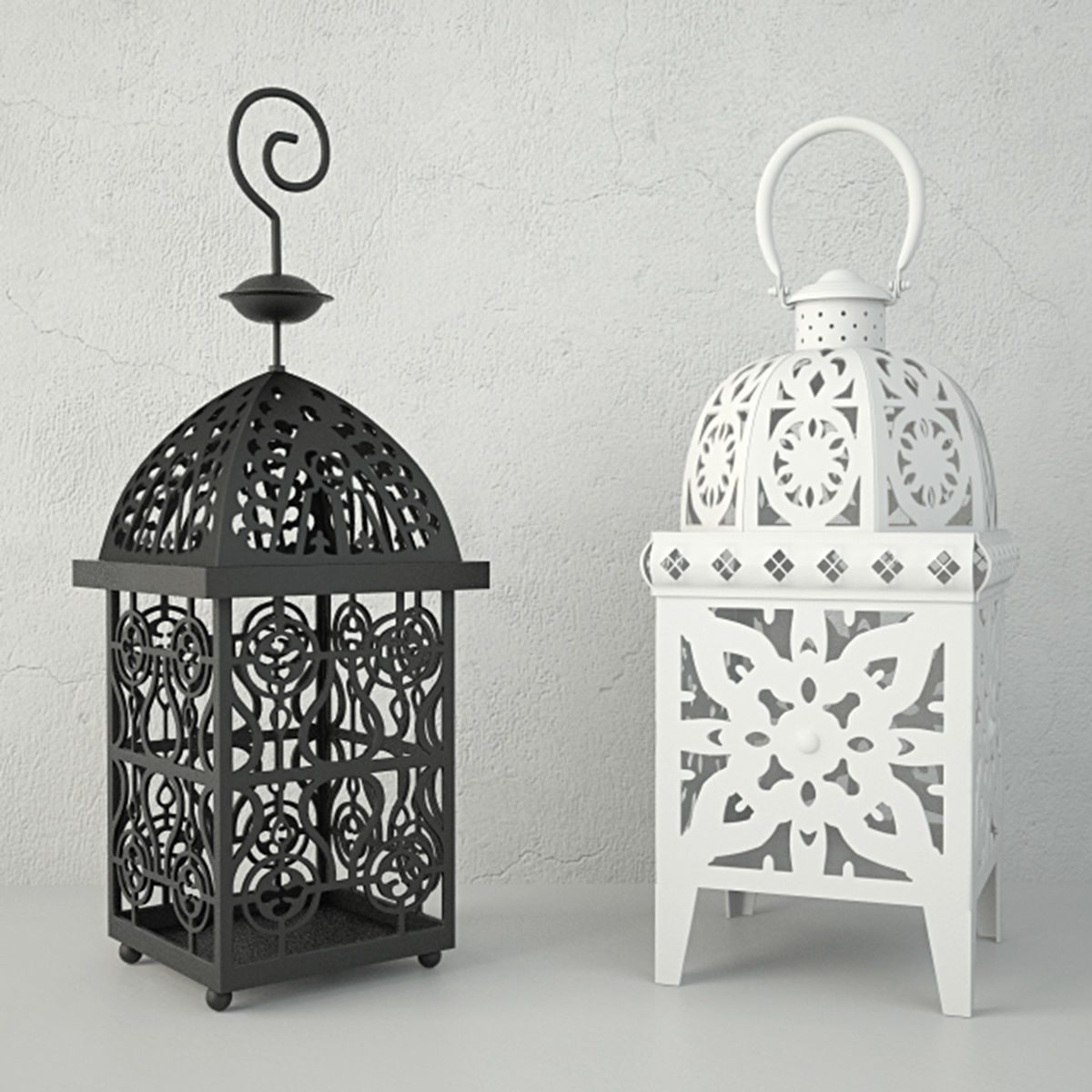 Moroccan Lanterns 3 3D model_1