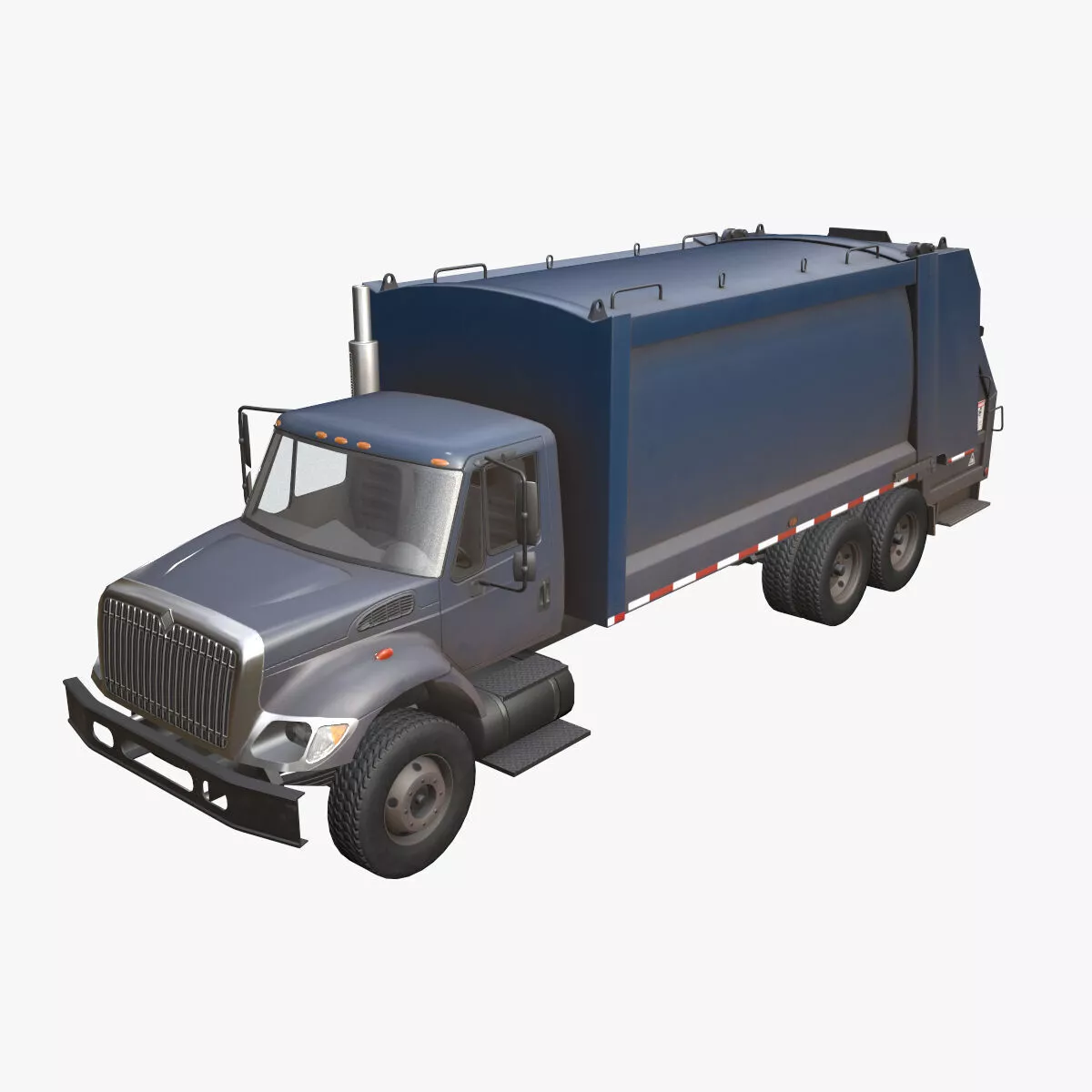 Garbage Truck --153-- Low-poly 3D model