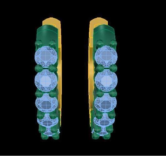 TJO 21 Round Earrings 3D print model