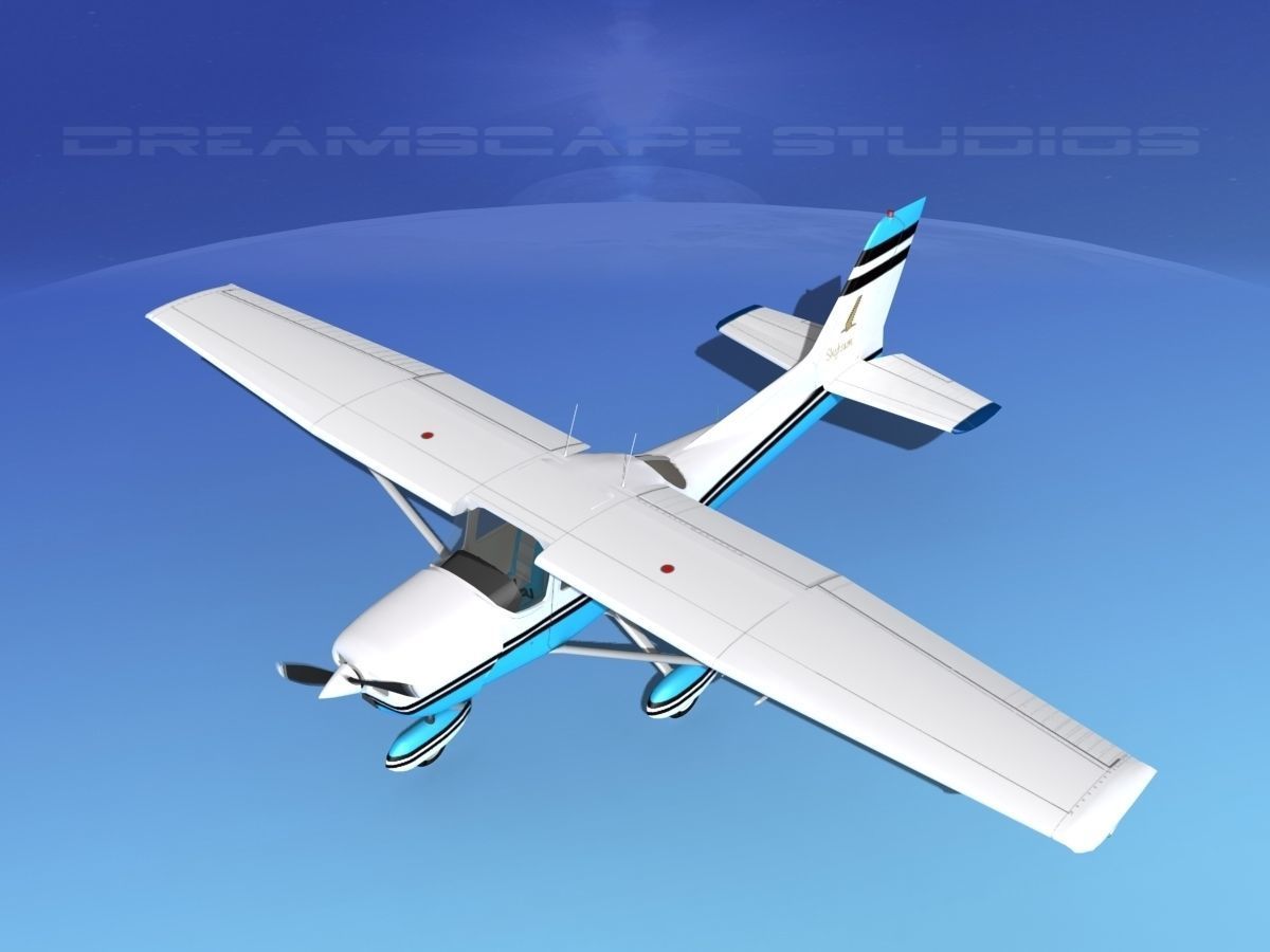 Cessna 172 Skyhawk 1976 V07 3D model_10