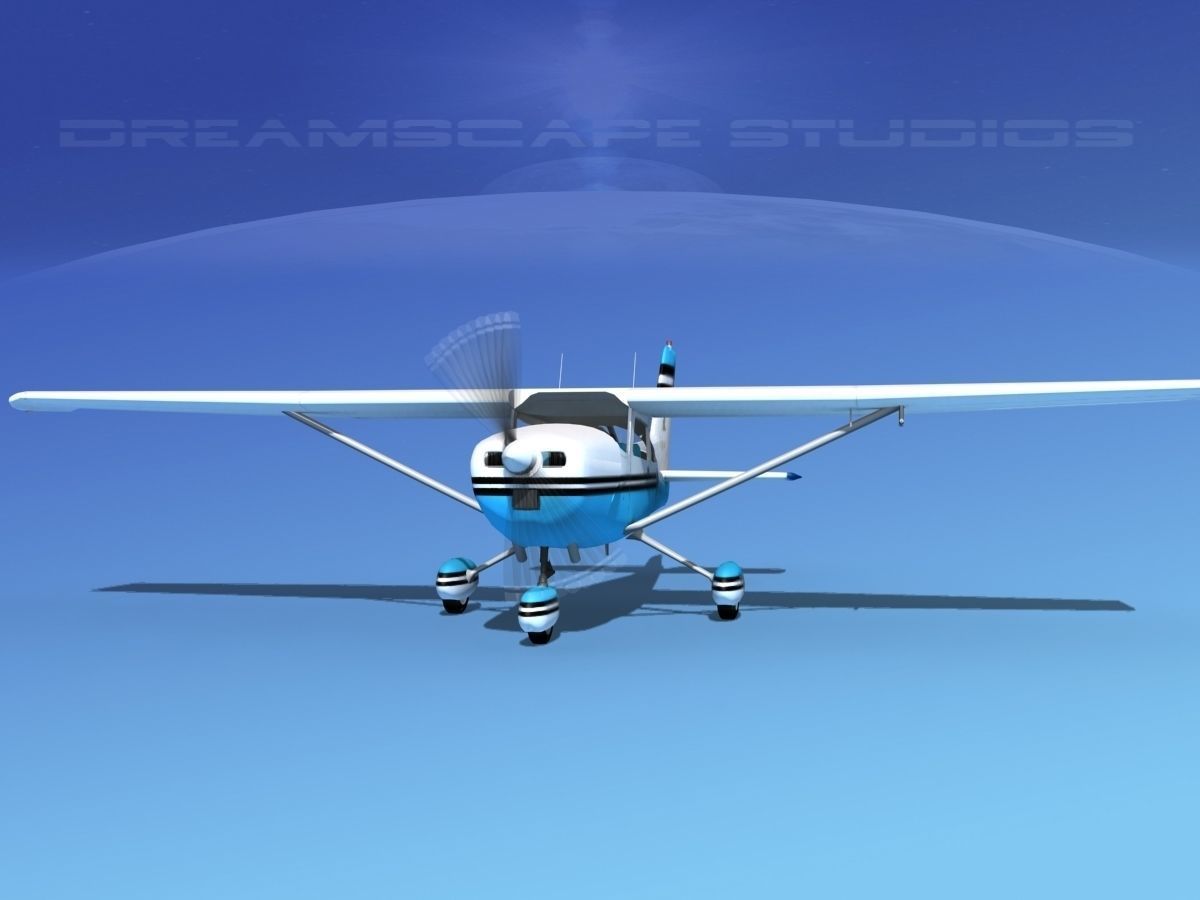 Cessna 172 Skyhawk 1976 V07 3D model_1