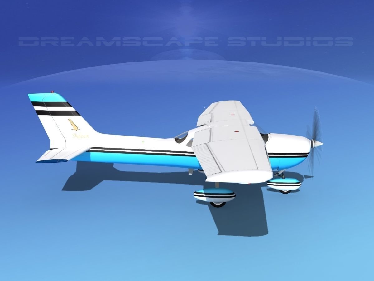 Cessna 172 Skyhawk 1976 V07 3D model_4