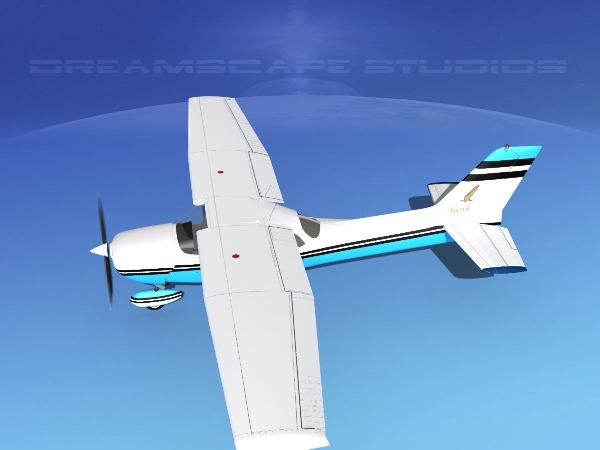 Cessna 172 Skyhawk 1976 V07 3D model_9