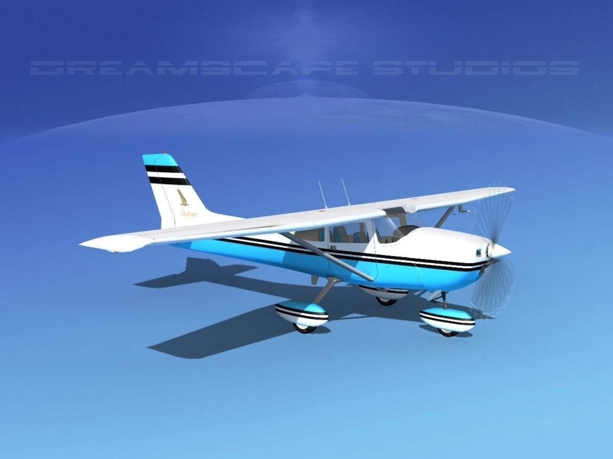 Cessna 172 Skyhawk 1976 V07 3D model_3