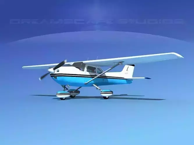 Cessna 172 Skyhawk 1976 V07 3D model