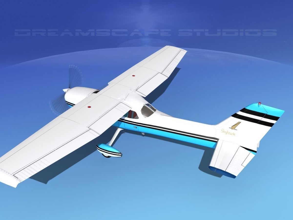 Cessna 172 Skyhawk 1976 V07 3D model_8