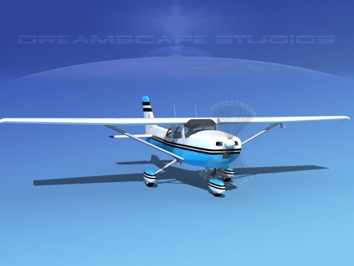 Cessna 172 Skyhawk 1976 V07 3D model_2
