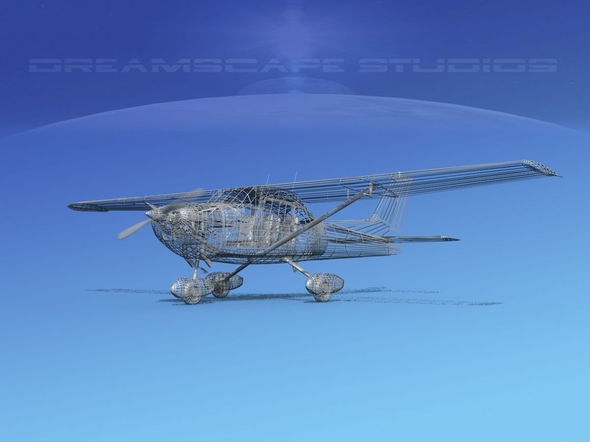 Cessna 172 Skyhawk 1976 V07 3D model_13