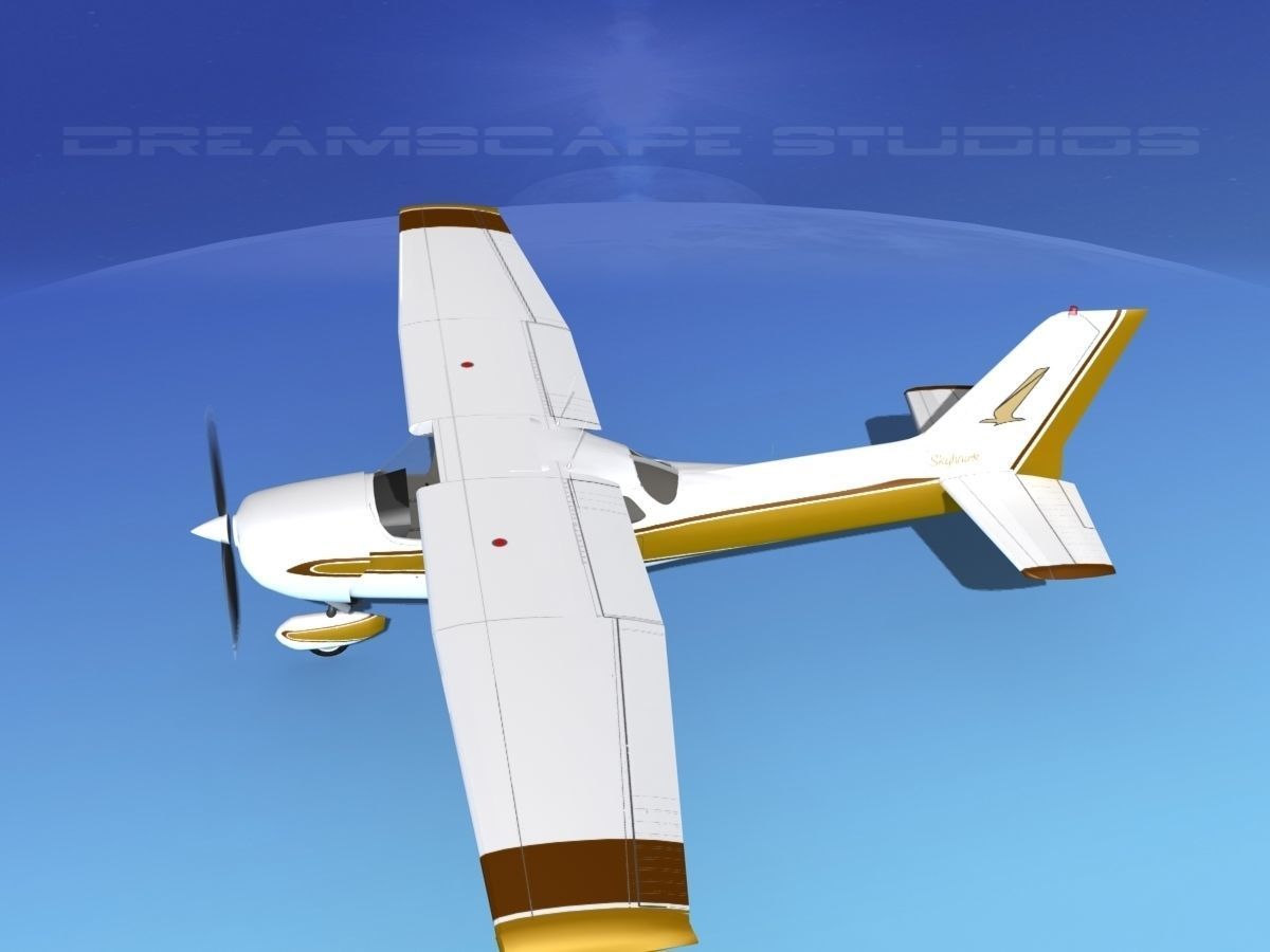 Cessna 172 Skyhawk 1976 V08 3D model_9