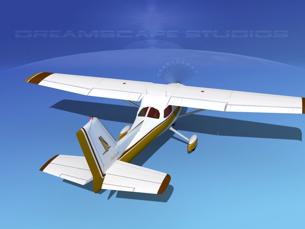 Cessna 172 Skyhawk 1976 V08 3D model_6