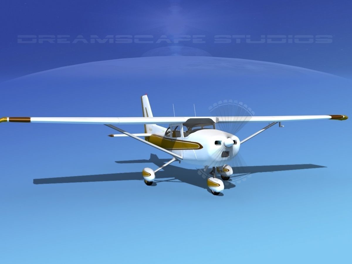Cessna 172 Skyhawk 1976 V08 3D model_2