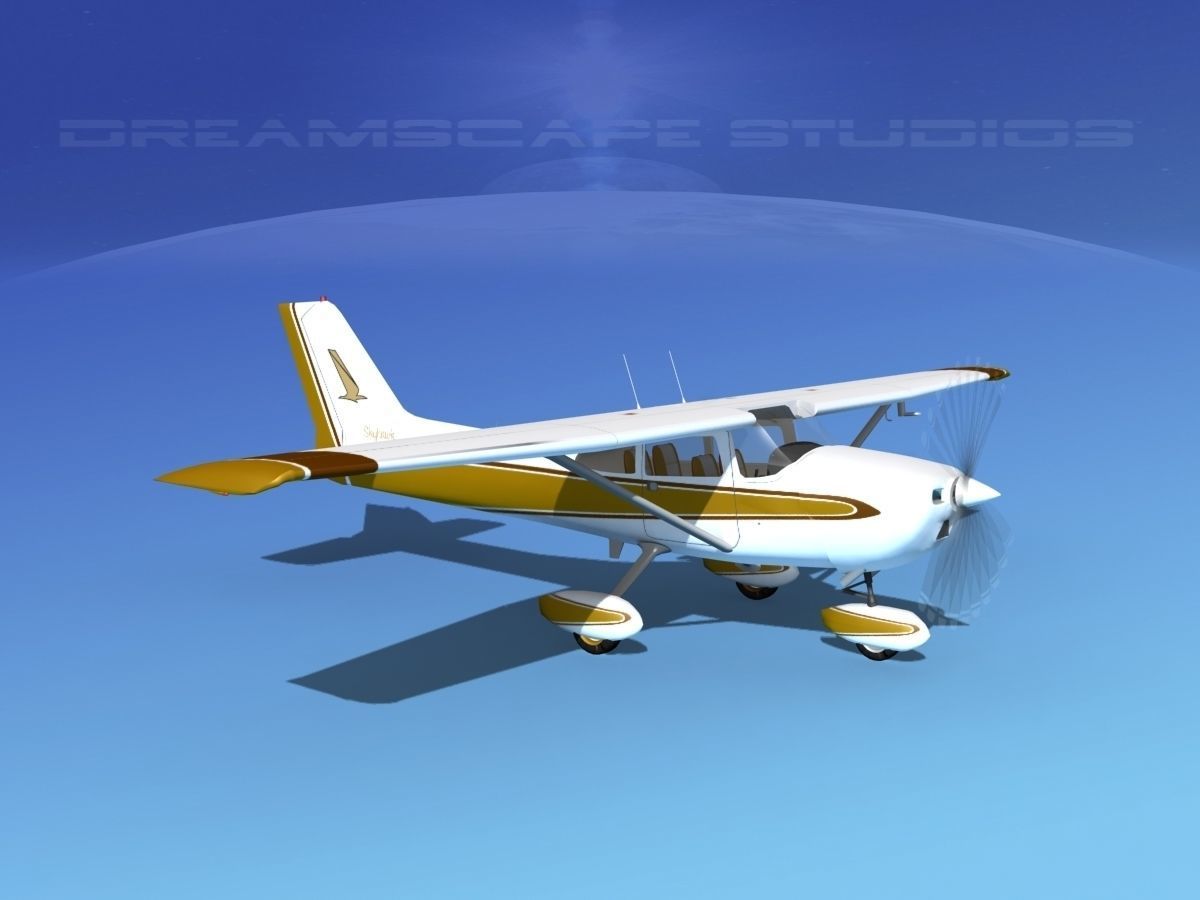Cessna 172 Skyhawk 1976 V08 3D model_3