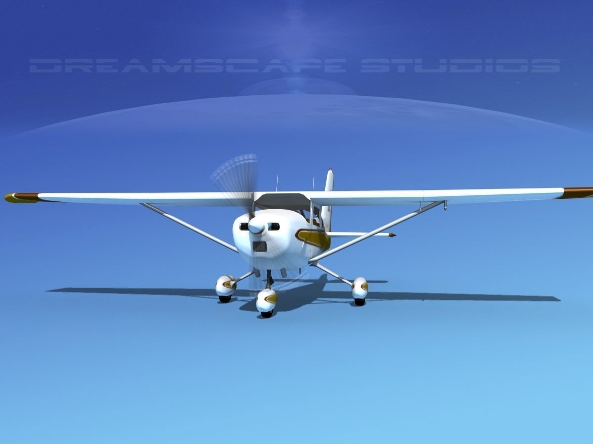 Cessna 172 Skyhawk 1976 V08 3D model_1