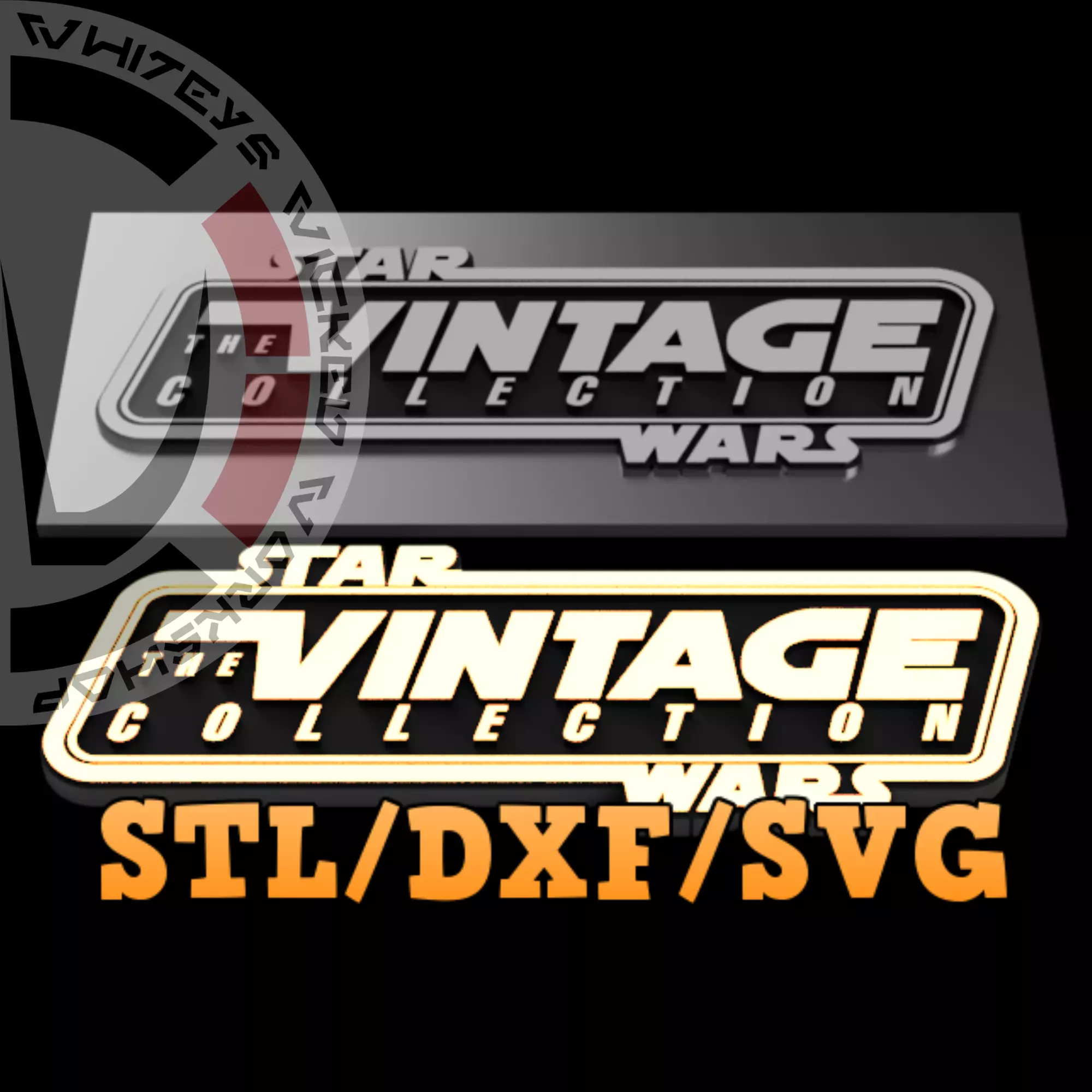 Star Wars The Vintage Collection TVC DXF SVG STL File 3D print model