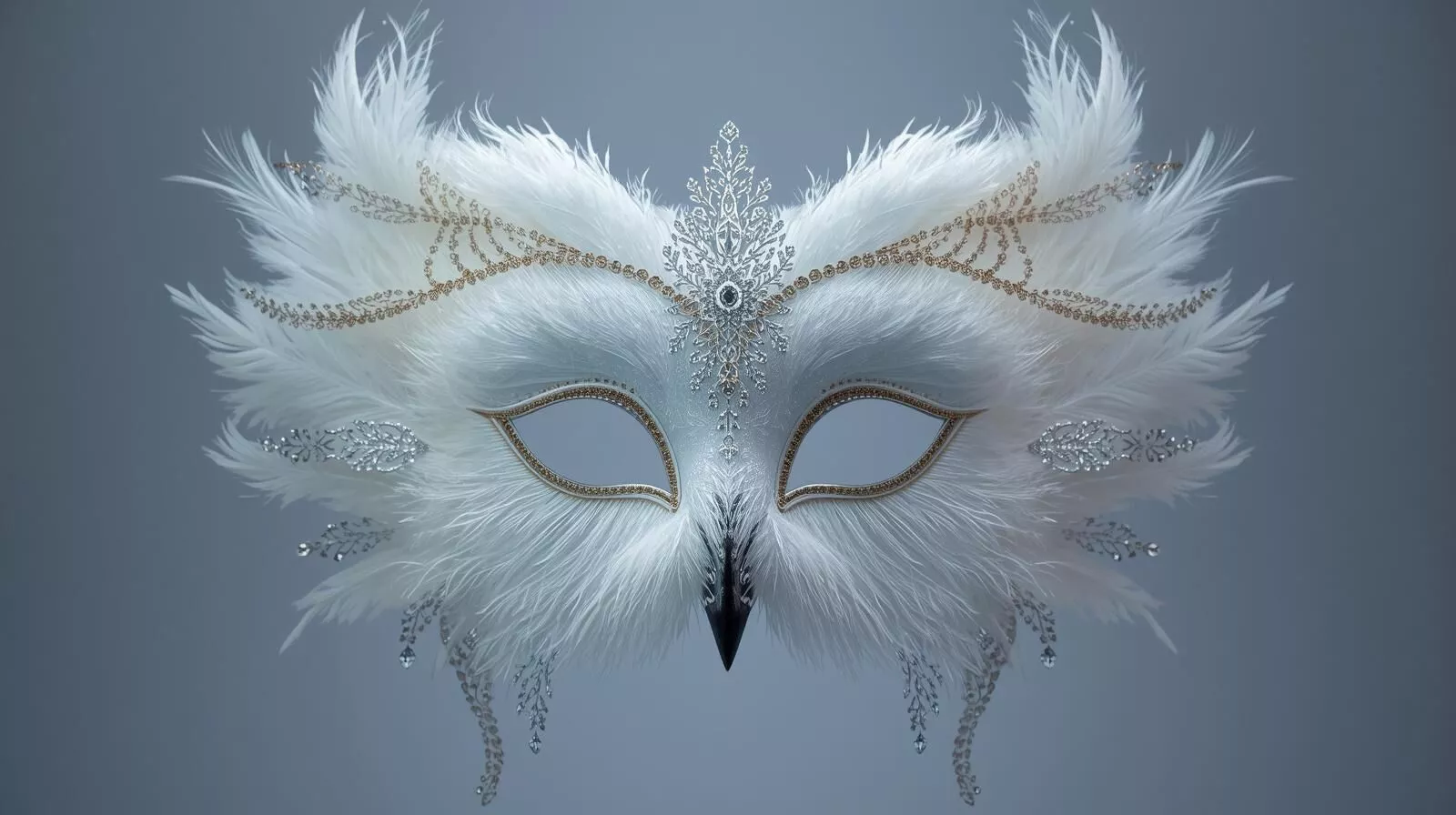 Snow Owl Masquerade Mask STL Commercial License Included 3D print model