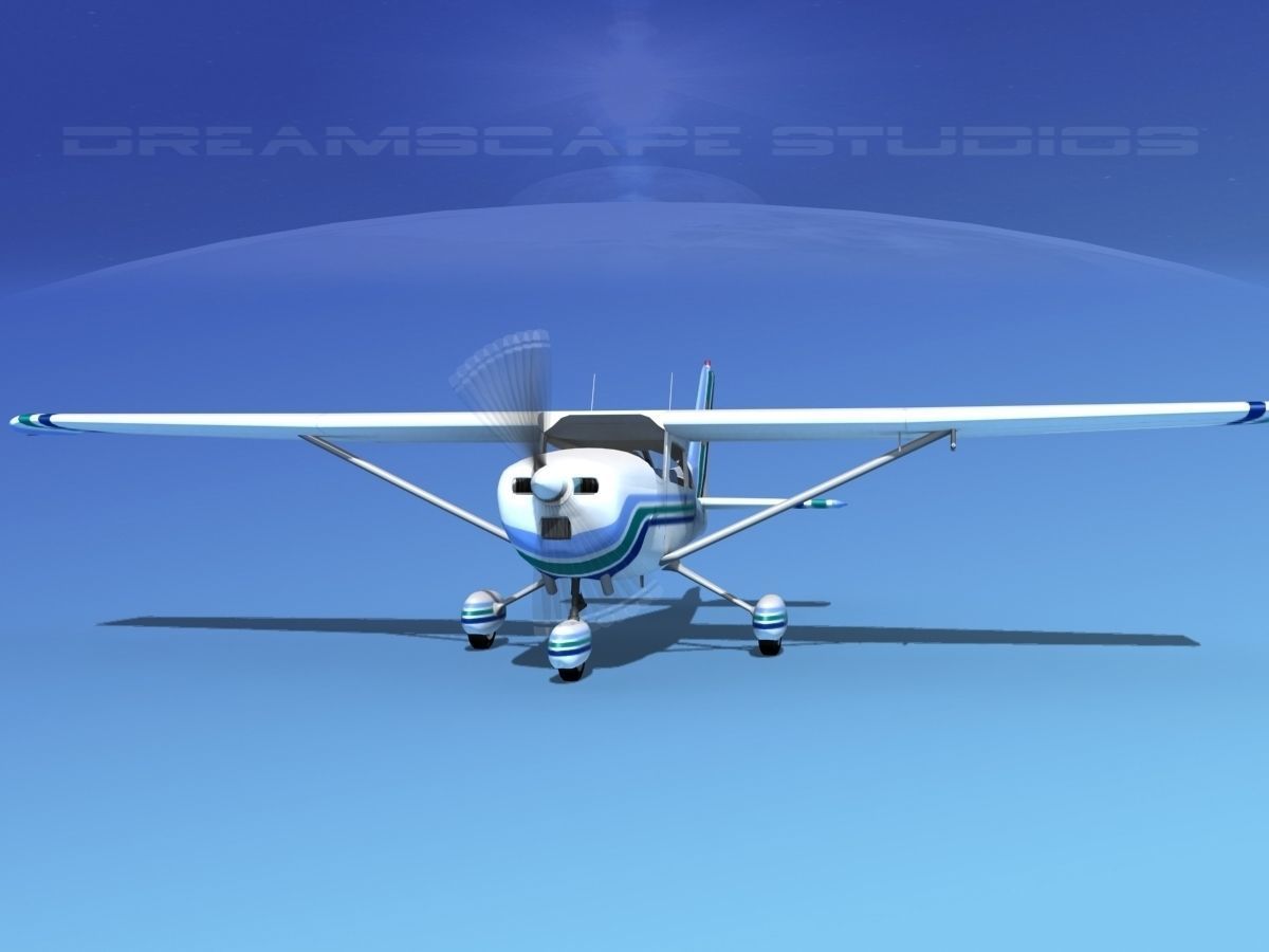 Cessna 172 Skyhawk 1976 V09 3D model_1