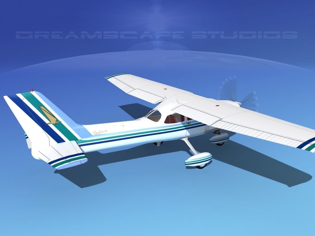 Cessna 172 Skyhawk 1976 V09 3D model_5