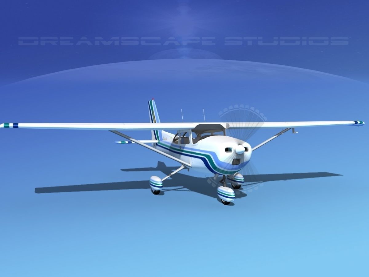Cessna 172 Skyhawk 1976 V09 3D model_2