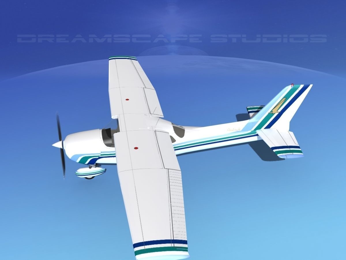 Cessna 172 Skyhawk 1976 V09 3D model_9