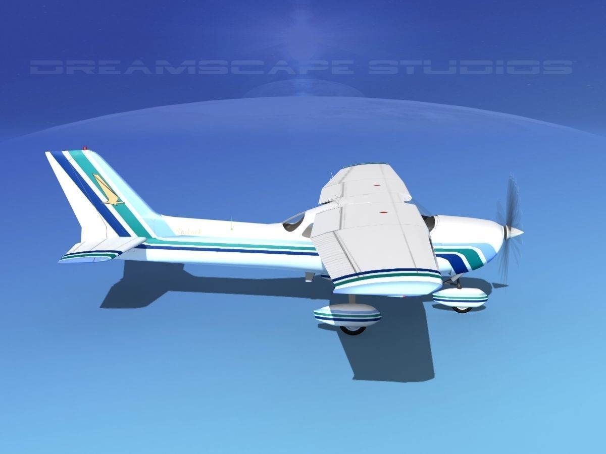 Cessna 172 Skyhawk 1976 V09 3D model_4