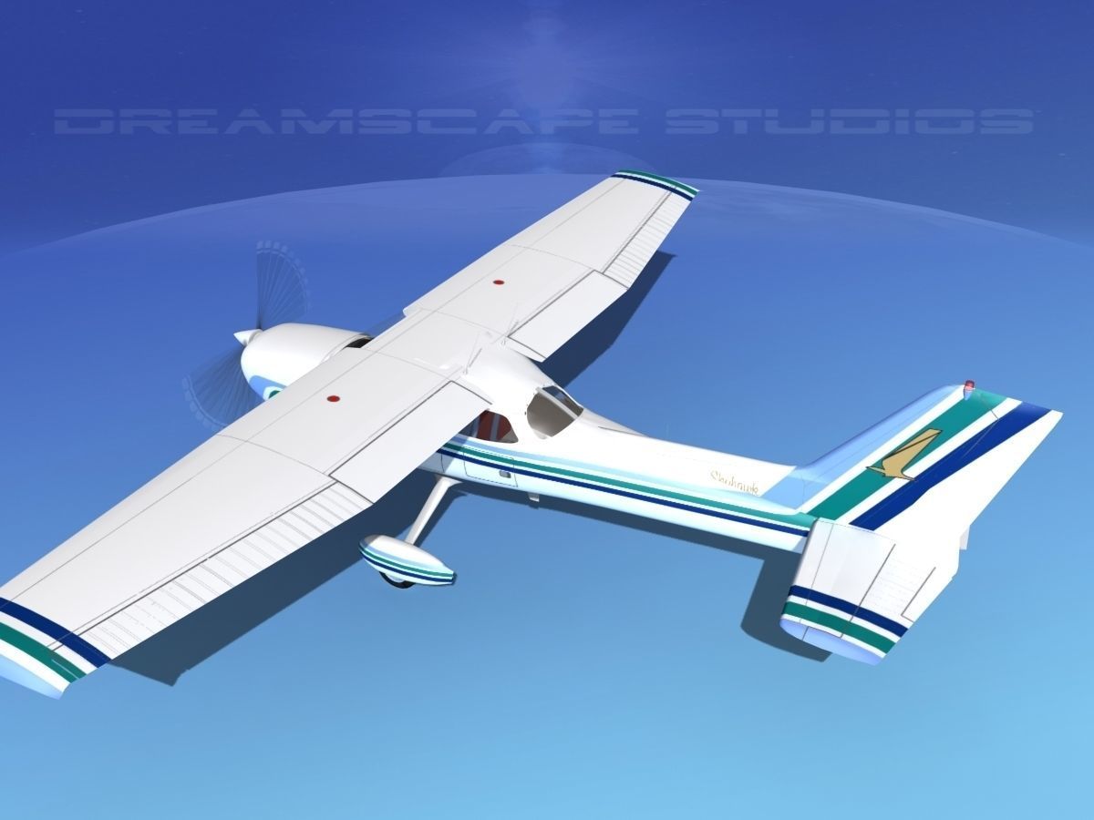 Cessna 172 Skyhawk 1976 V09 3D model_8