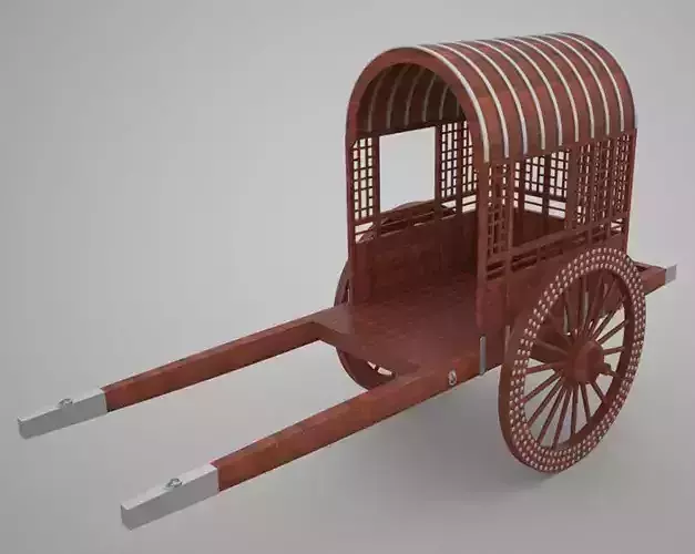 Chinese wooden cart