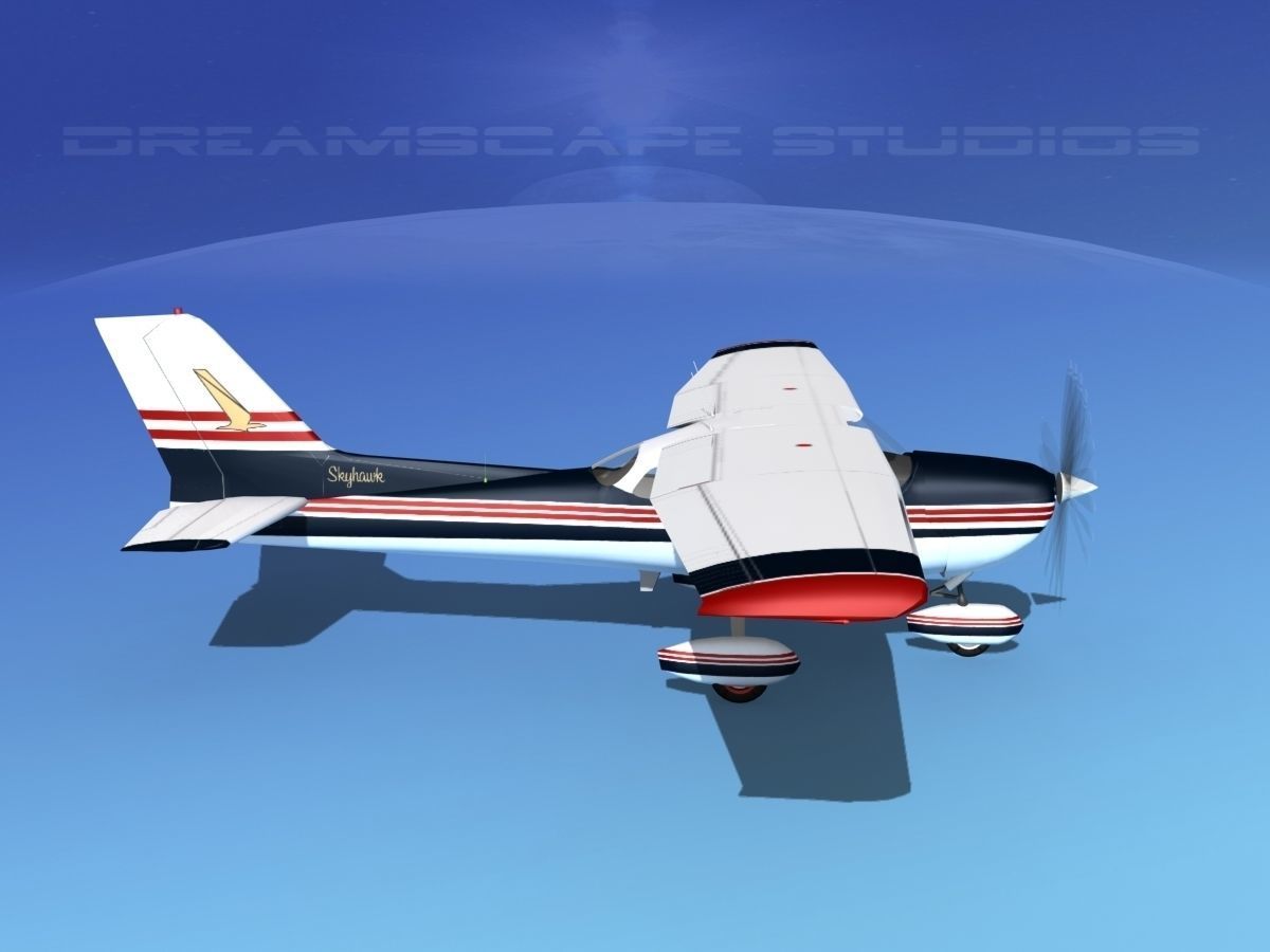 Cessna 172 Skyhawk 1976 V10 3D model_4