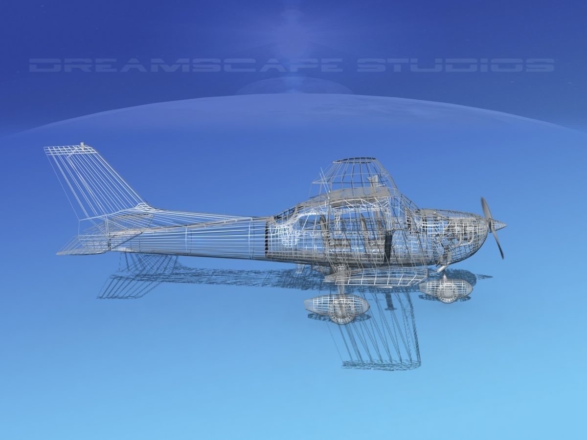 Cessna 172 Skyhawk 1976 V10 3D model_15