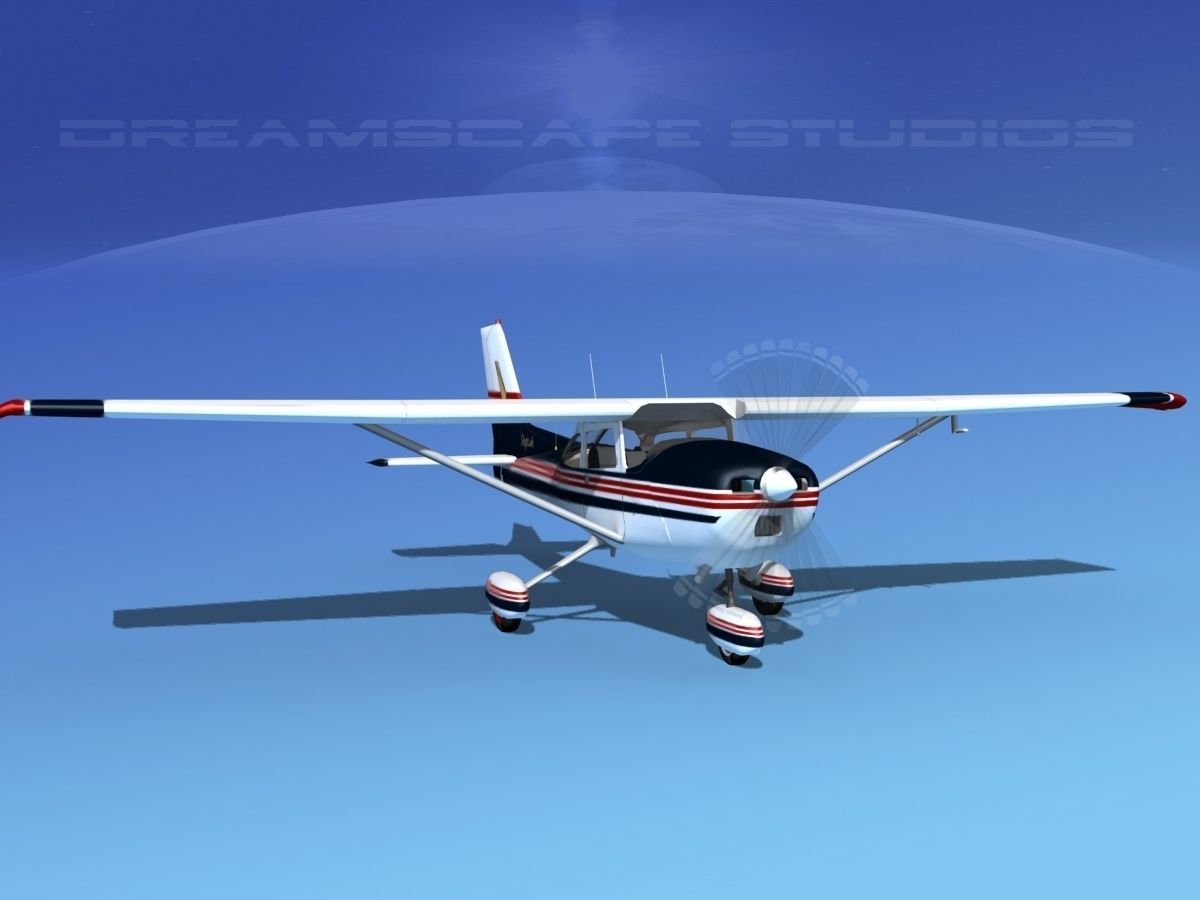 Cessna 172 Skyhawk 1976 V10 3D model_2