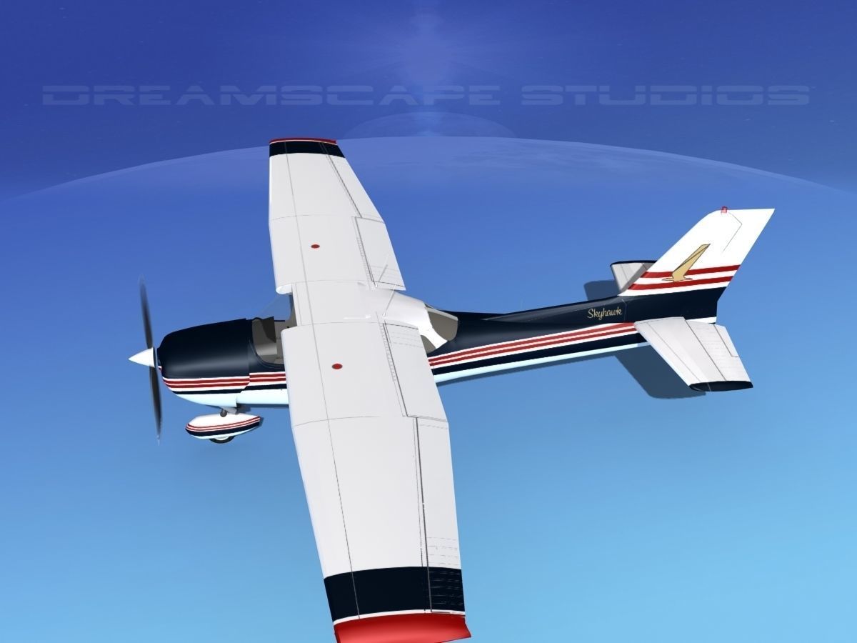Cessna 172 Skyhawk 1976 V10 3D model_8