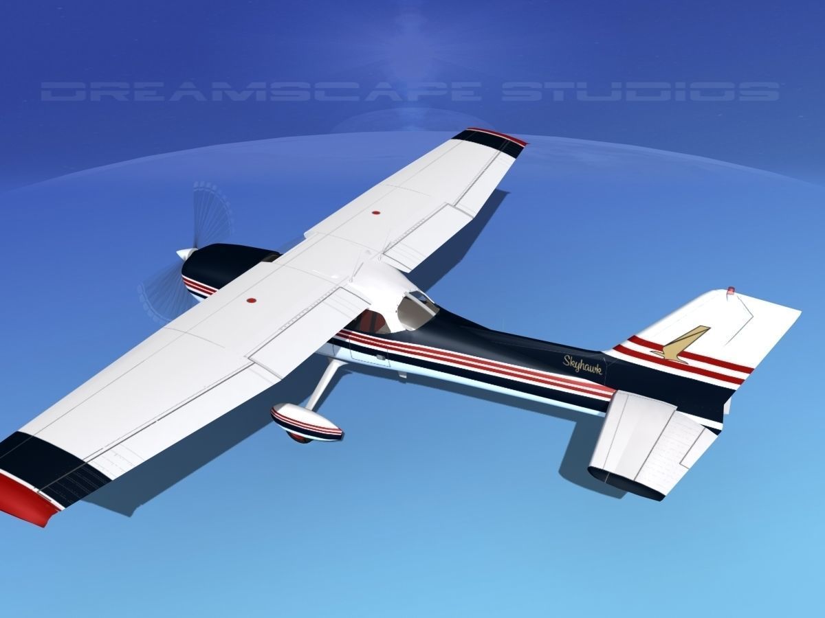 Cessna 172 Skyhawk 1976 V10 3D model_9