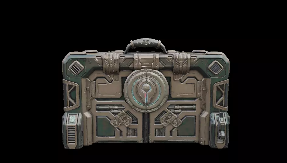Stylized Treasure Chest 3D Model Game Ready bg Low-poly 3D model