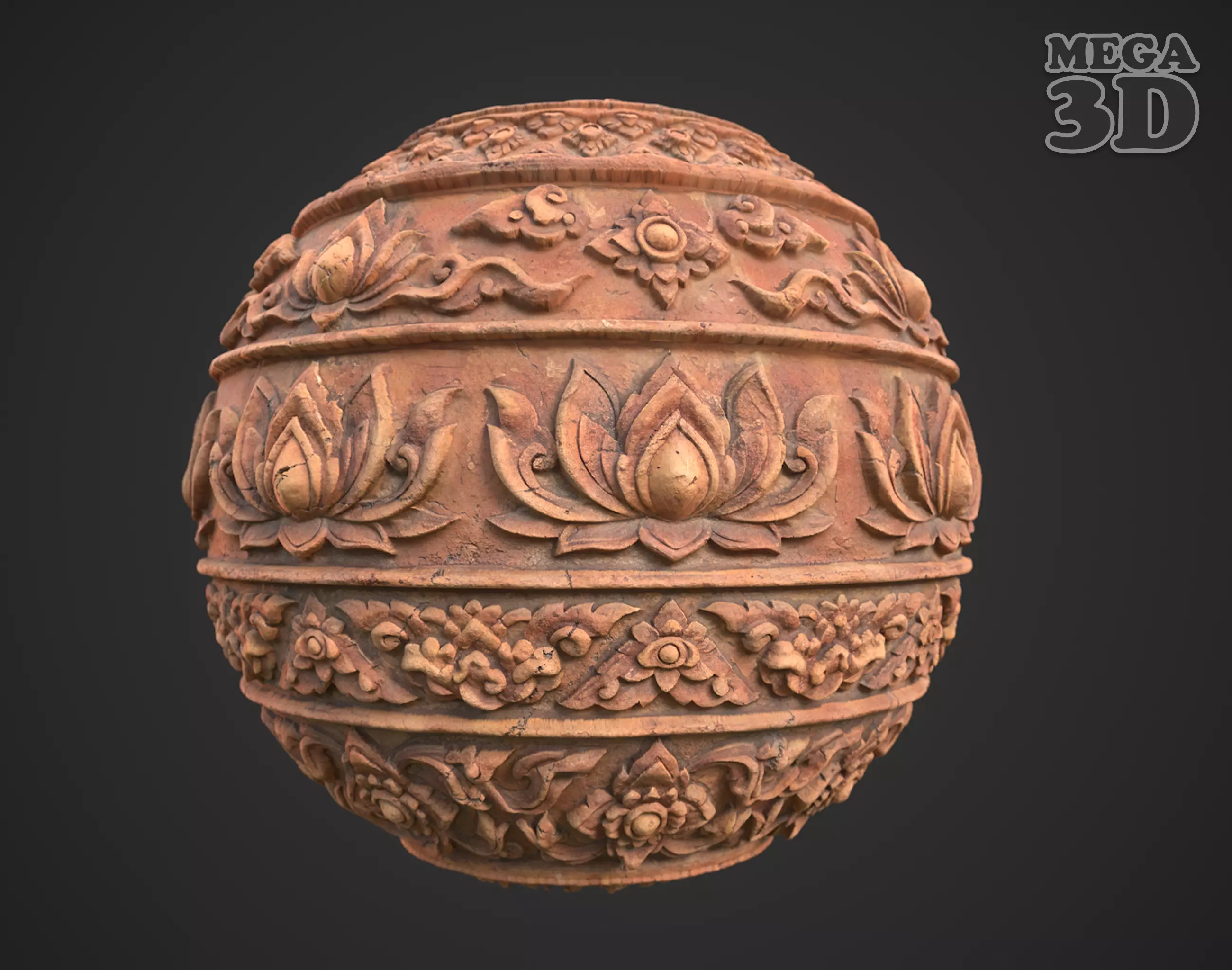 Ancient Khmer Temple Wall Material 01 260419 Texture