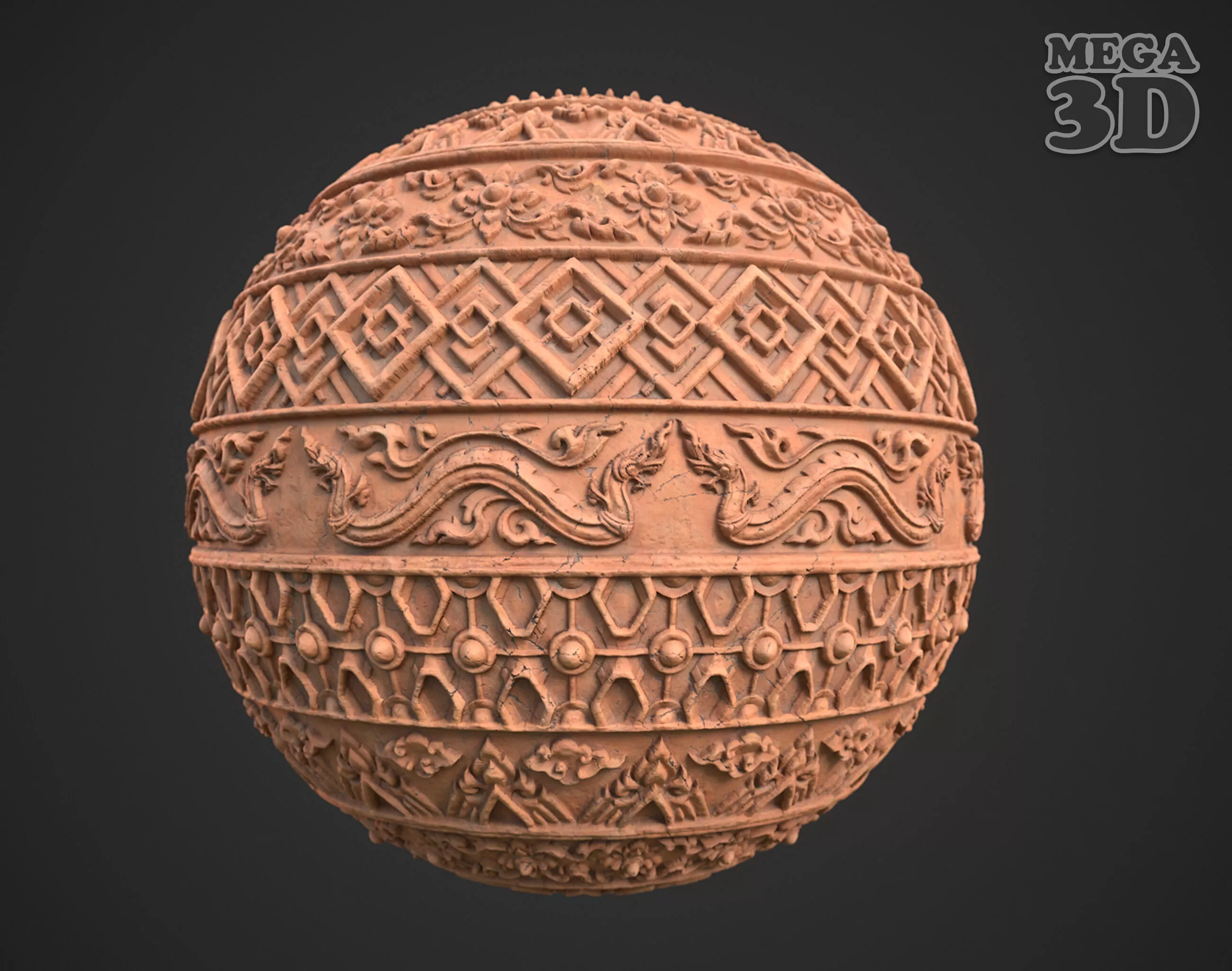Ancient Khmer Temple Wall Material 02 260419 Texture
