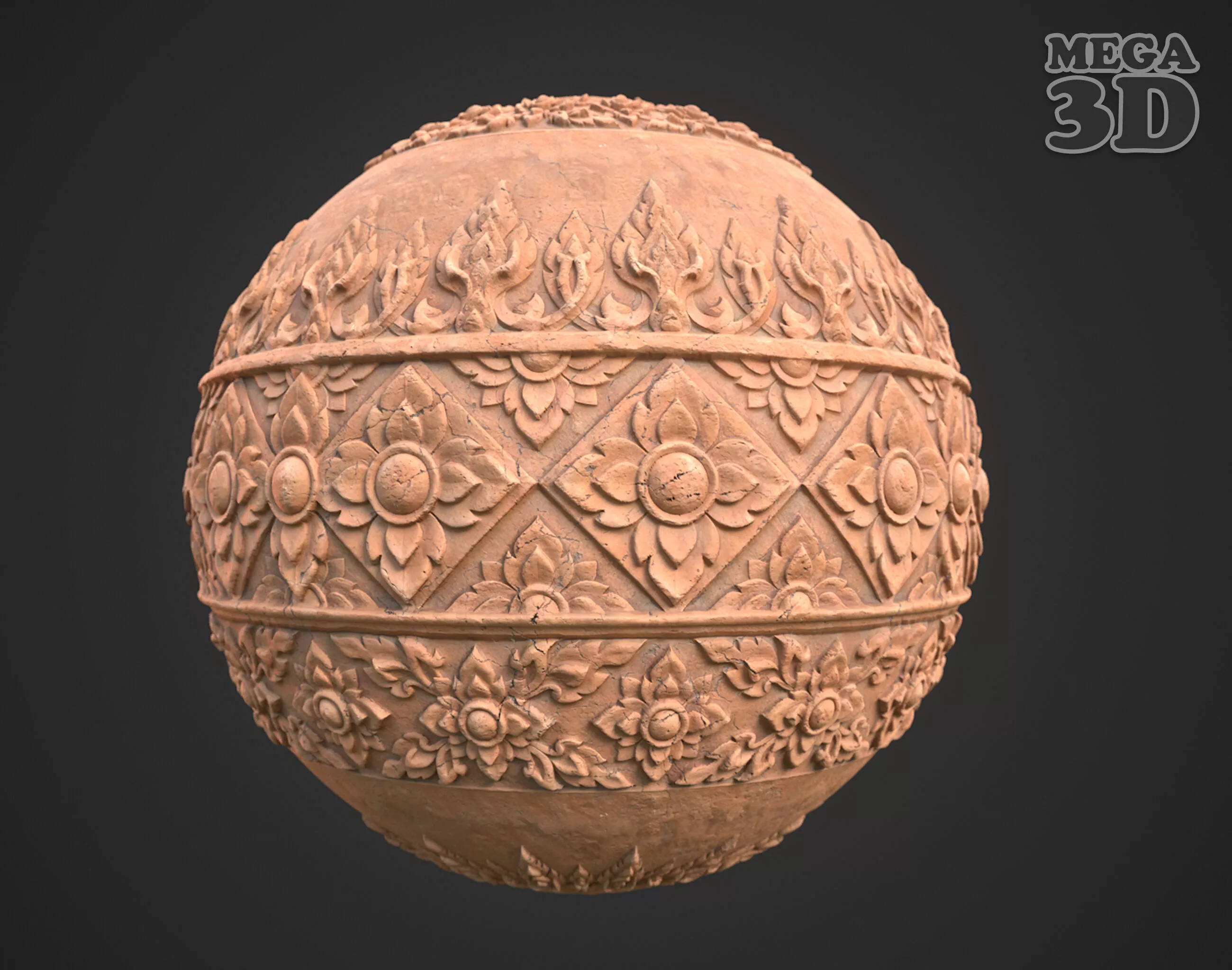 Ancient Khmer Temple Wall Material 08 260419 Texture