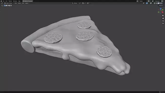 Pizza 3D print model