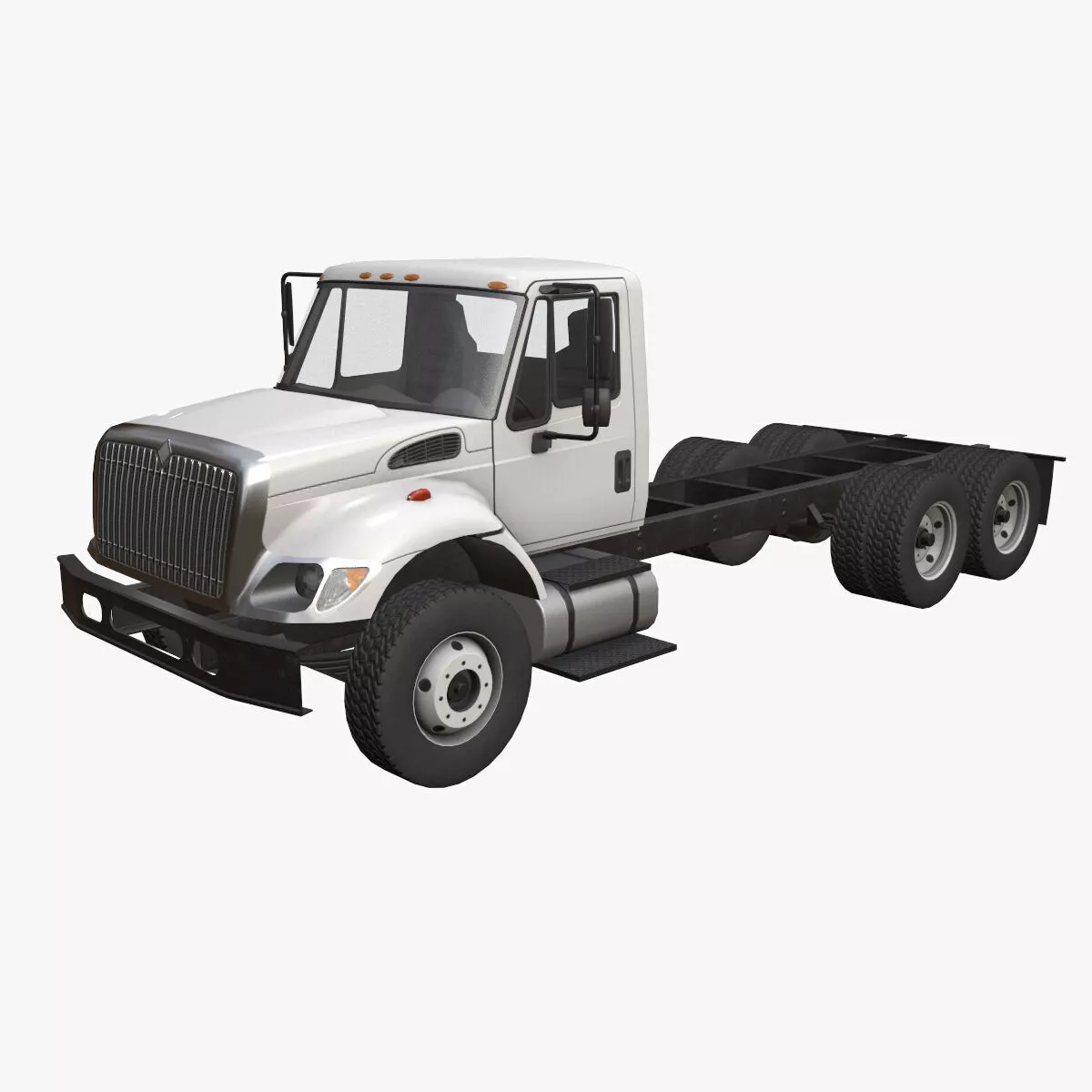 Truck Chassis --154-- Low-poly 3D model