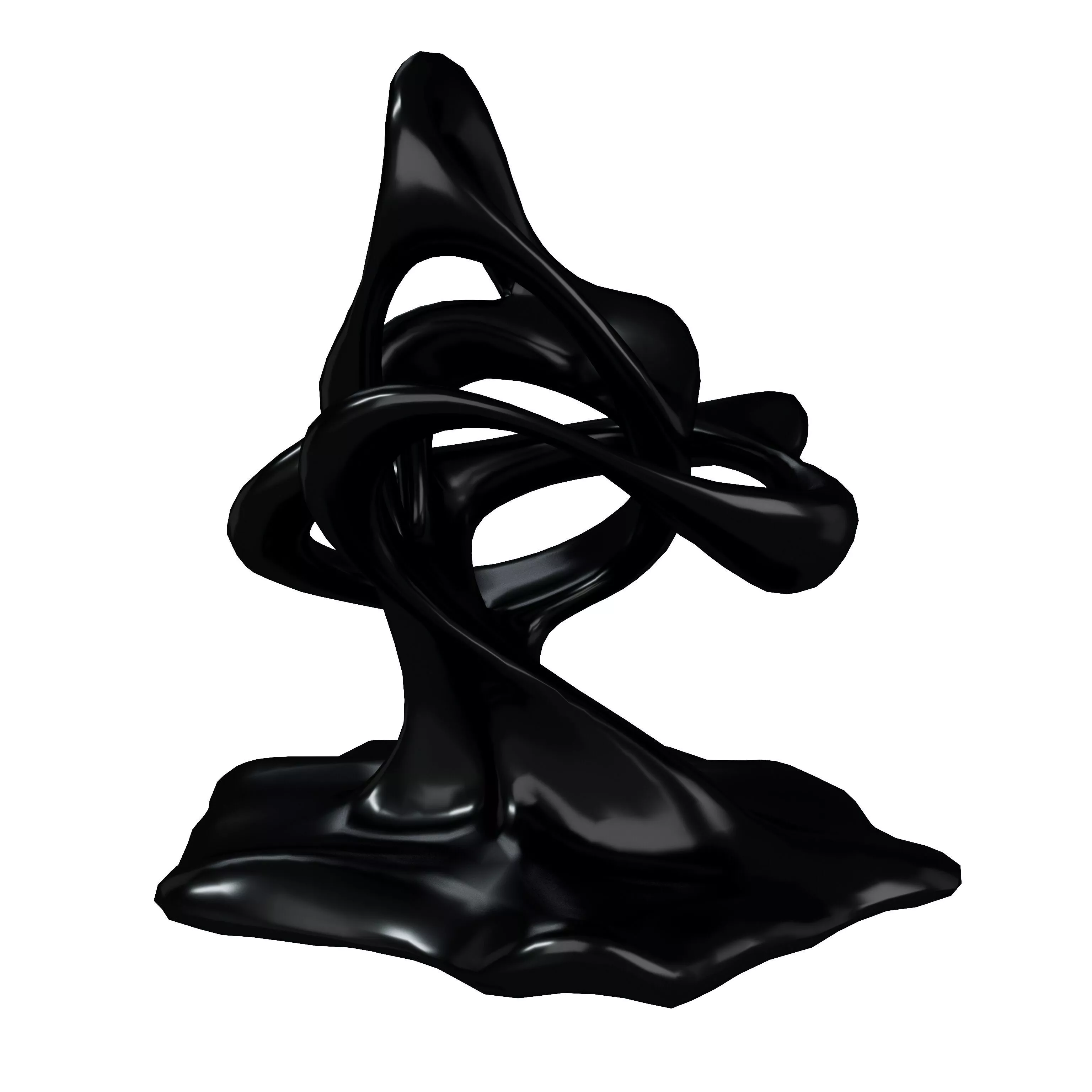 Abstract Shape Sculpture v1 005 Low-poly 3D model