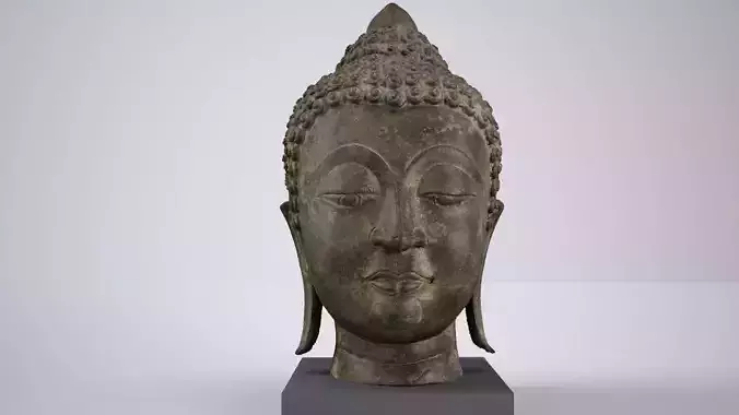 Thai Metal Statue - High res 3d scan