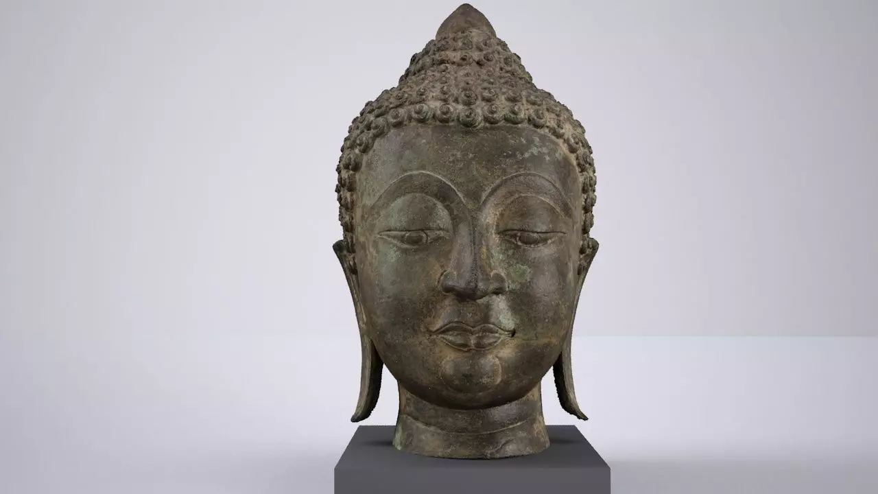 Thai Metal Statue - High res 3d scan 3D model