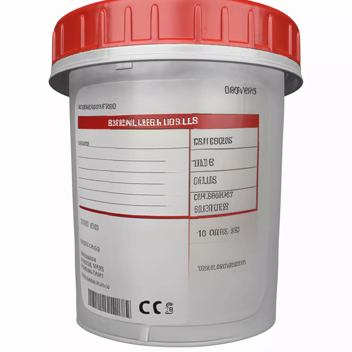 3D Medical Specimen Container Tamper-Evident Seal Label Panel 3D model