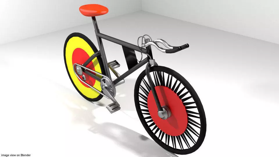 Bicycle - Track 3D model_0