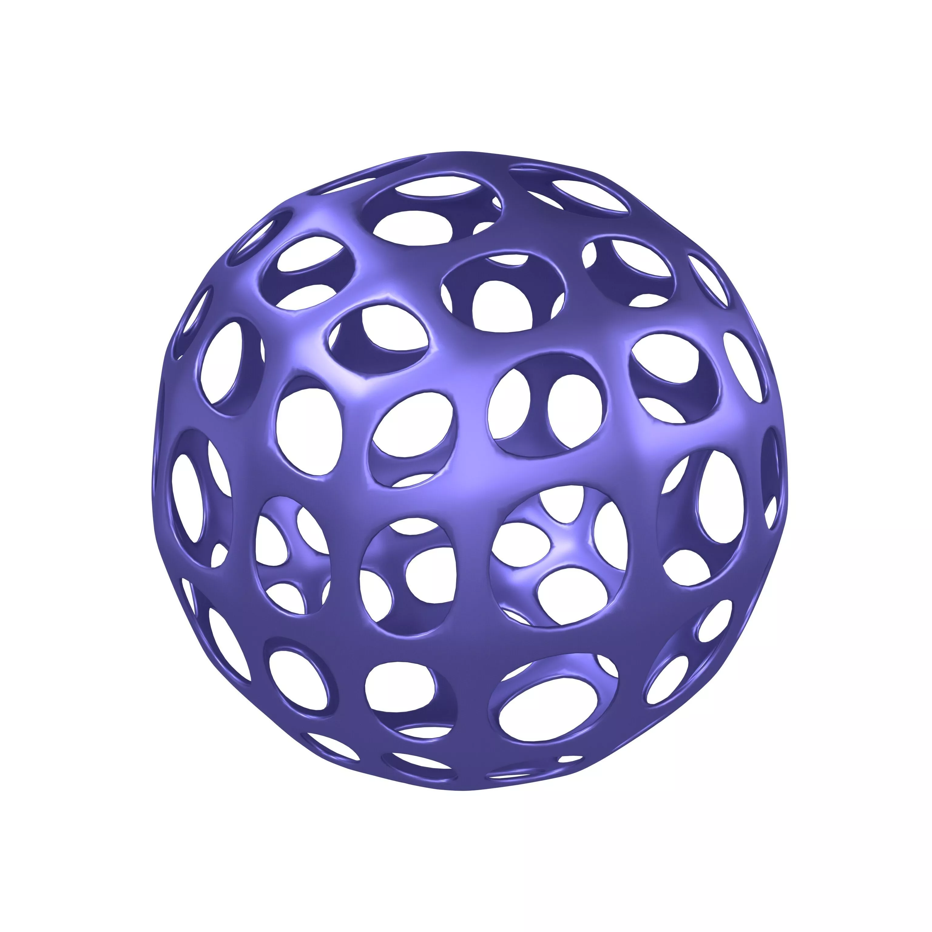 Abstract Sphere Ball v1 006 Low-poly 3D model