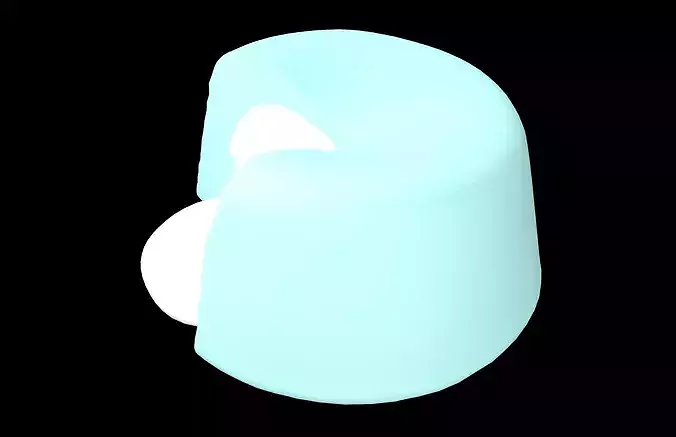 Lava Cake v1 002 Low-poly 3D model 4