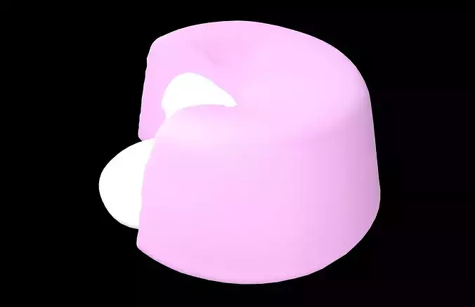 Lava Cake v1 003 Low-poly 3D model 3