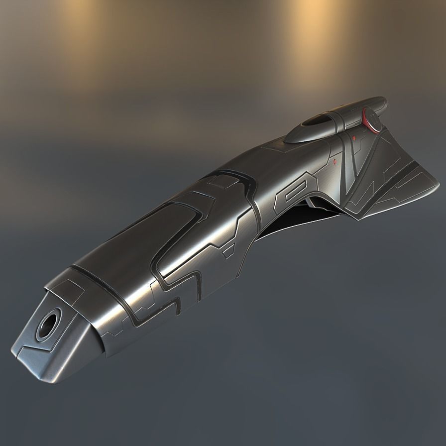 Spaceship  Keeper  Package Low-poly 3D model_15