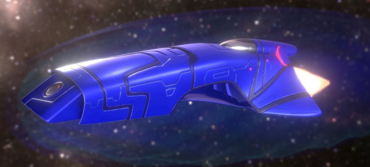 Spaceship  Keeper  Package Low-poly 3D model_35