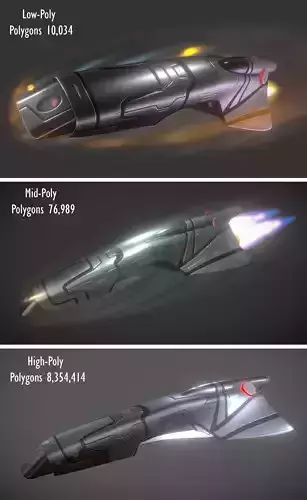 Spaceship  Keeper  Package Low-poly 3D model