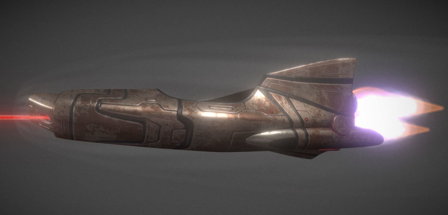 Spaceship  Keeper  Package Low-poly 3D model_77