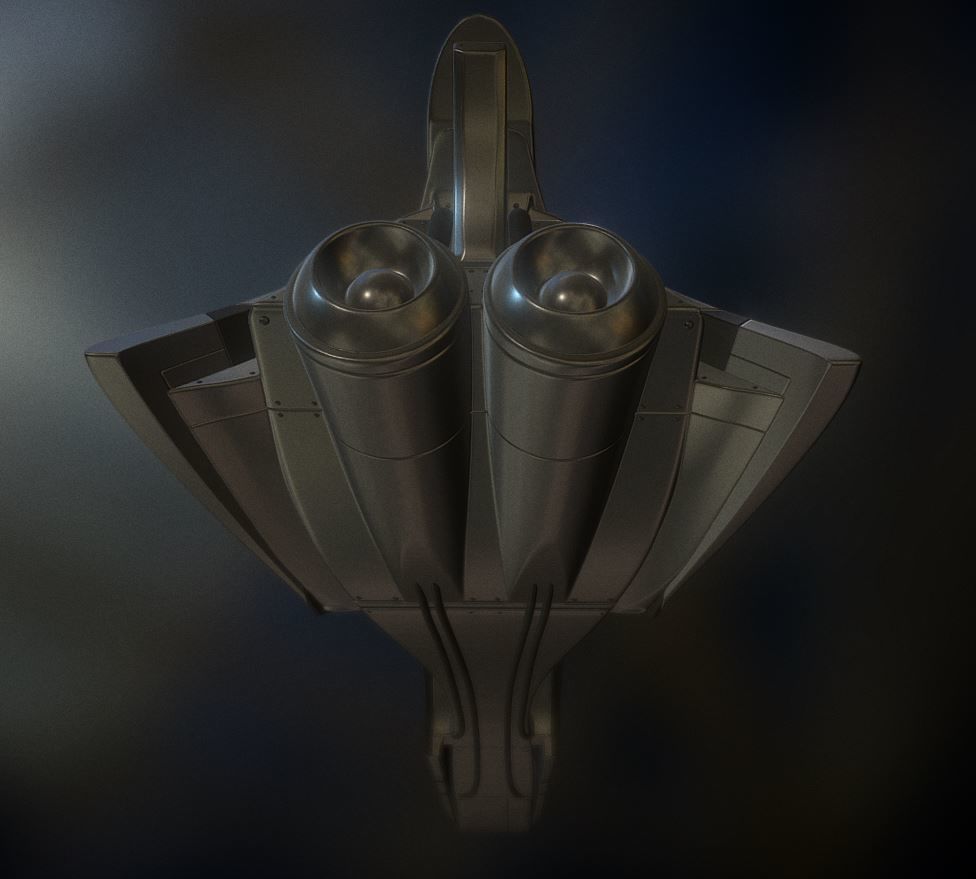 Spaceship  Keeper  Package Low-poly 3D model_9